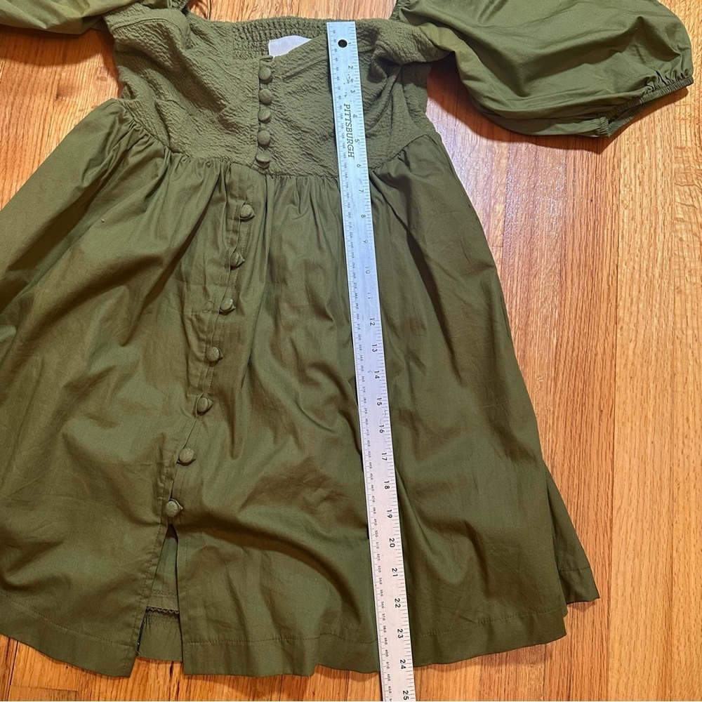 Anthropologie Maeve Puff-Sleeved Sweetheart Mini Dress. Size XS (b2) - Picture 9 of 11